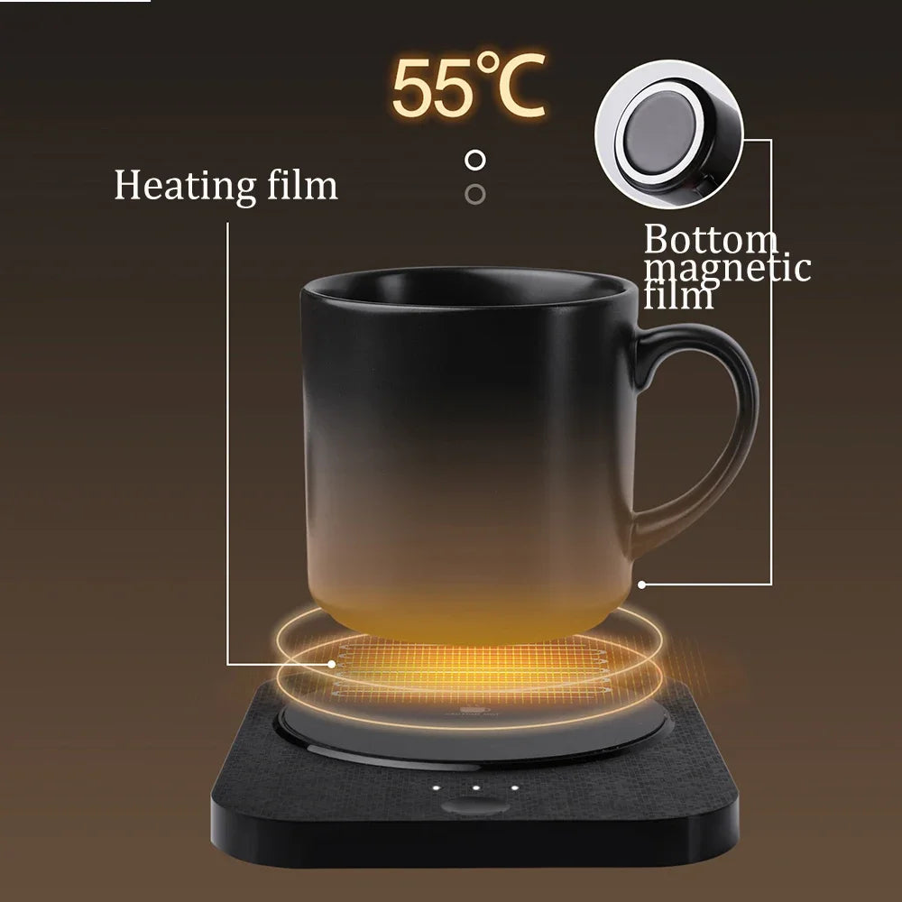 Smart Cup Warmer With Wireless Mobile Charging!