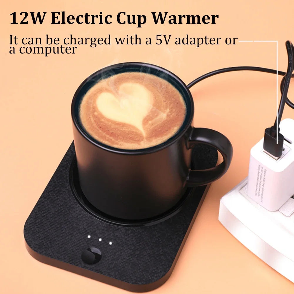 Smart Cup Warmer With Wireless Mobile Charging!